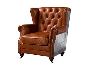 Aluminum Chesterfield Chair